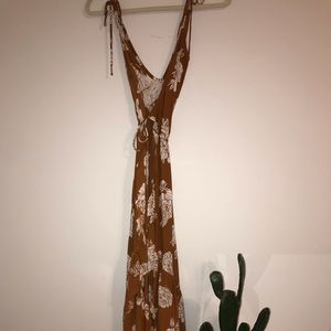 Free people burnt orange dress